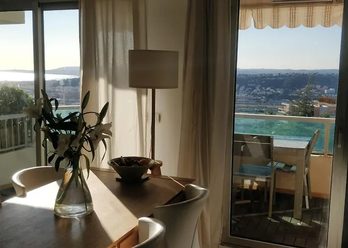 Chez Gael, Vue Mer, Piscine, 3chb Lejlighed Nice
