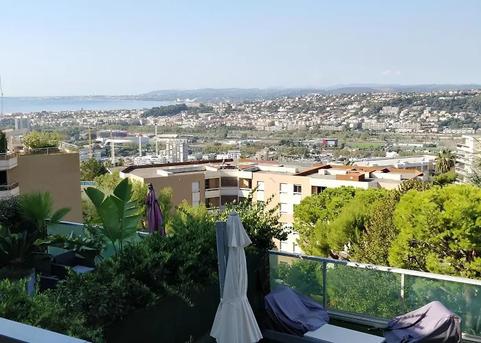 Lejlighed Chez Gael, Vue Mer, Piscine, 3chb Nice